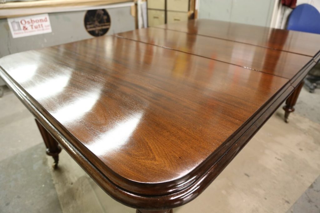 After restoration and French polishing